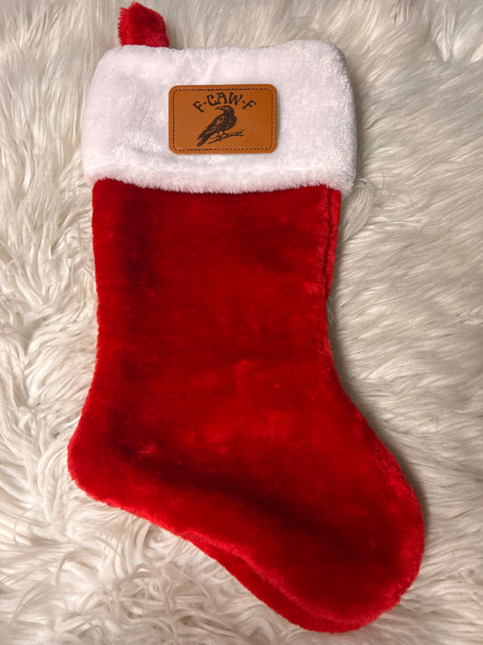 New Christmas stocking laser engraved patch F -caw -F