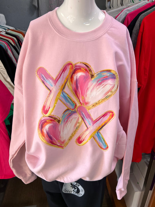 New unisex light pink xoxo