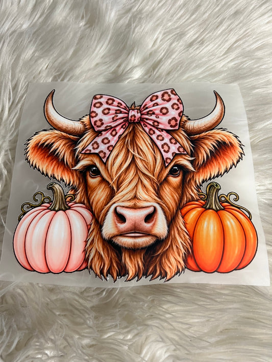 New DTF  fall cow