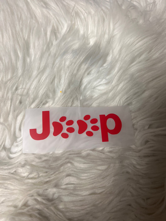 New car decal red