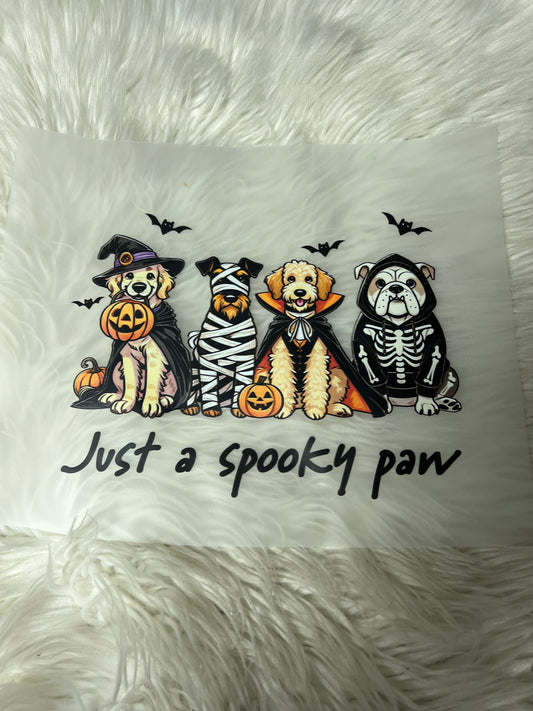New dtf just a spooky paw Halloween