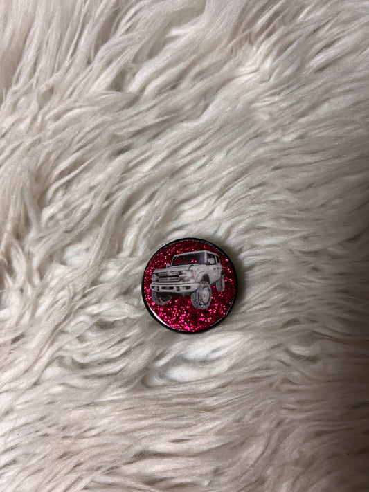 Resin covered pop socket pink