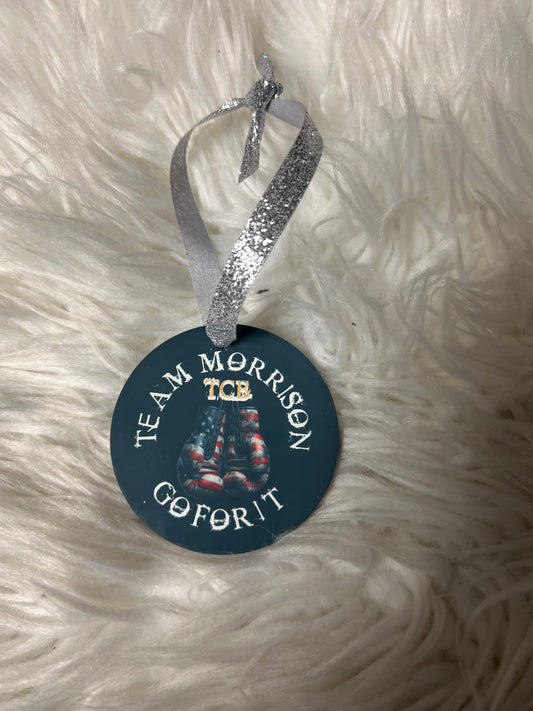 New Christmas ceramic team Kenzie Morrison ornament