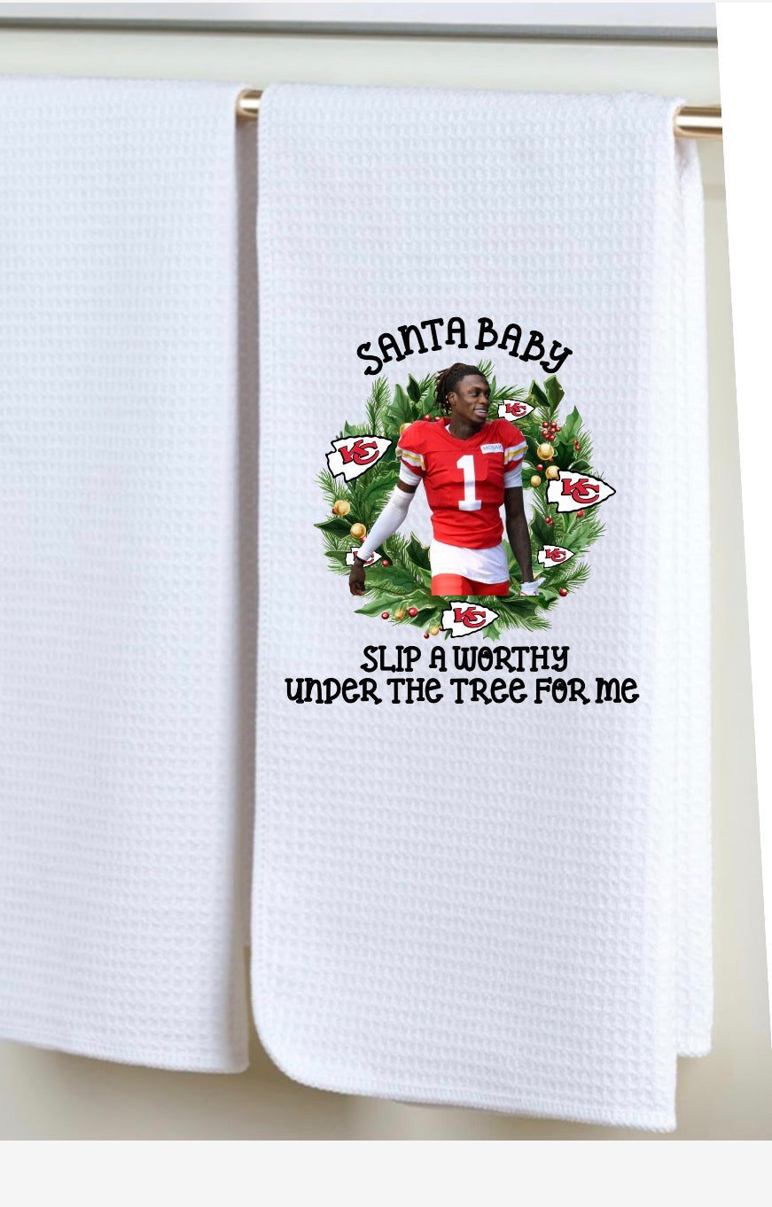 Decorative hand towel football