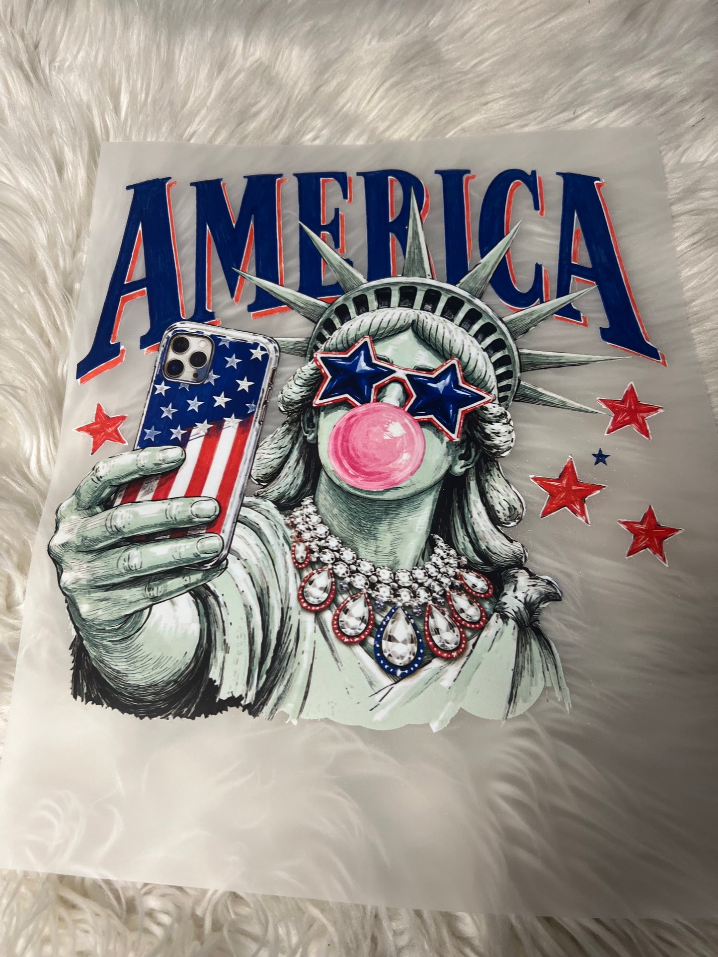 New DTF USA patriotic phone