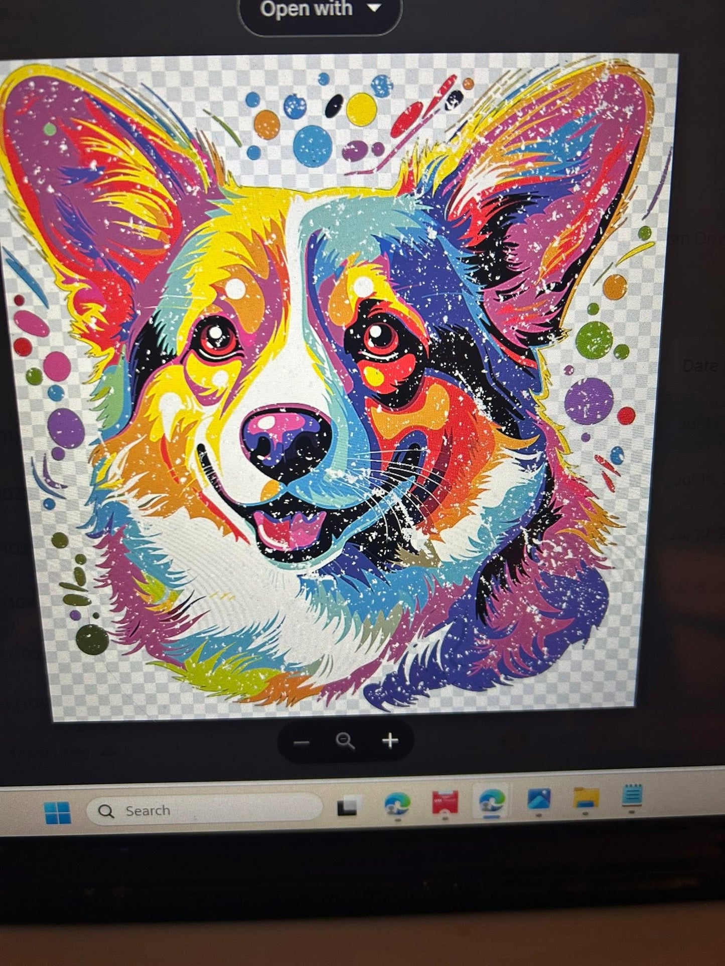 New DTF corgi