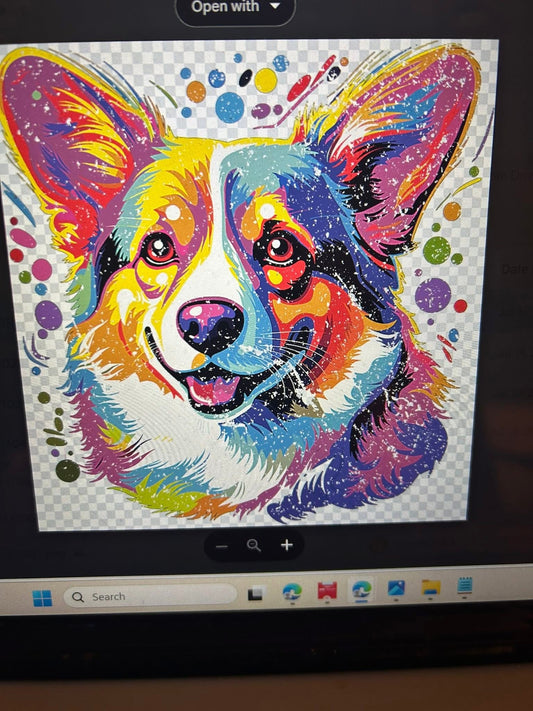 New DTF corgi