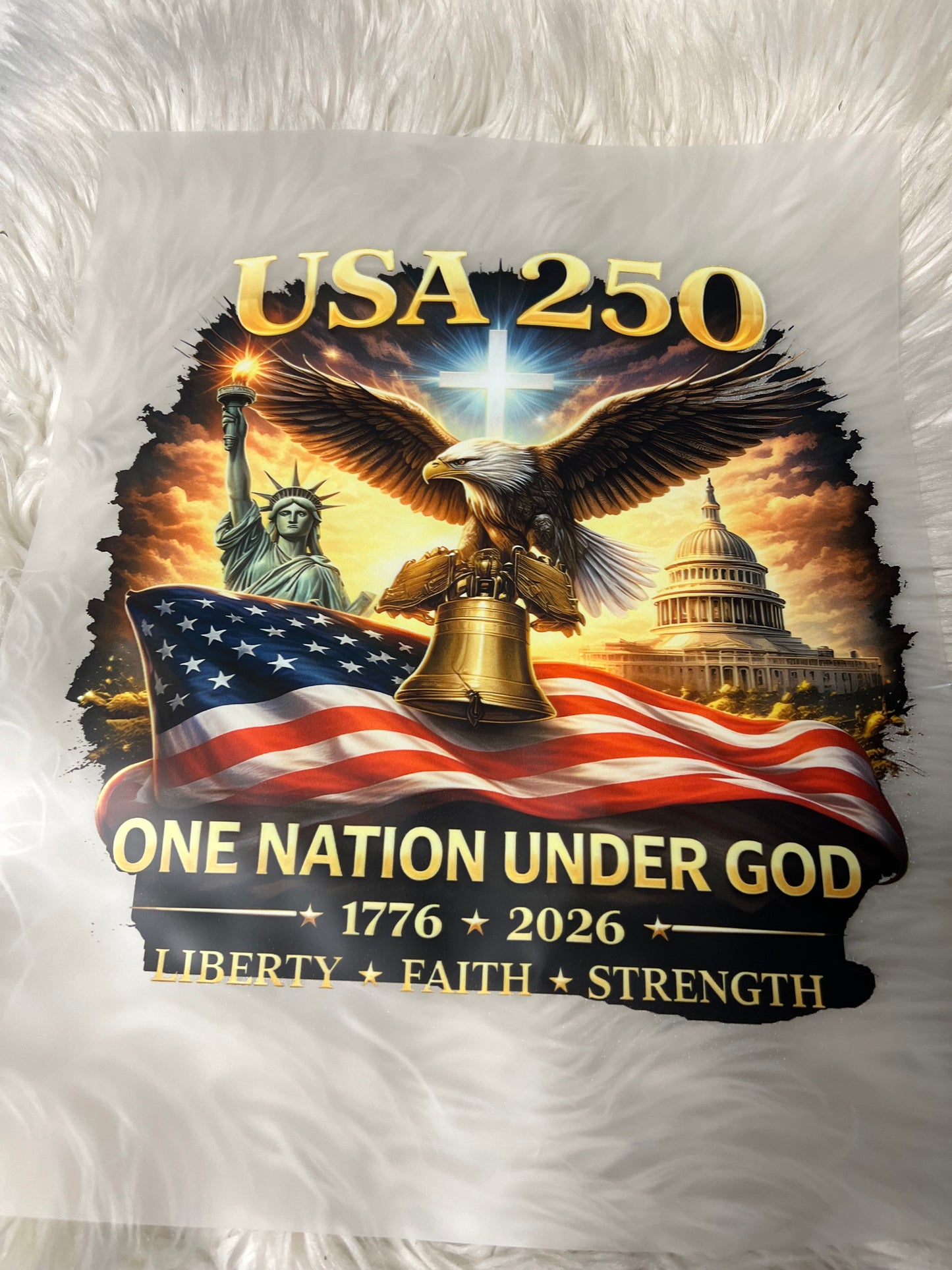 New DTF USA patriotic 250