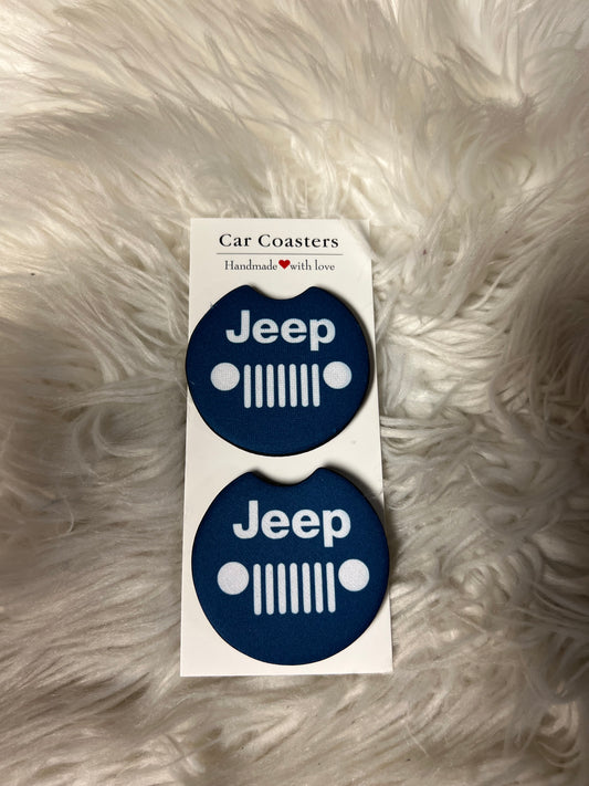 car coasters blue
