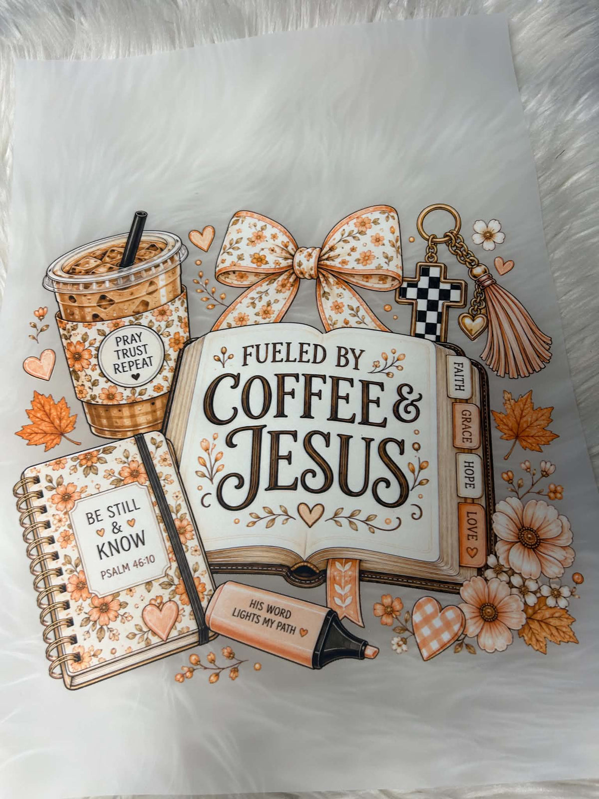 New DTF Jesus and coffee ￼
