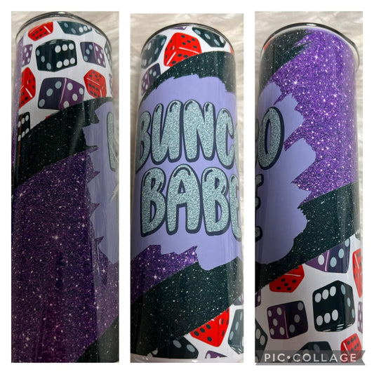 20 ounce metal Tumblr Bunco babe