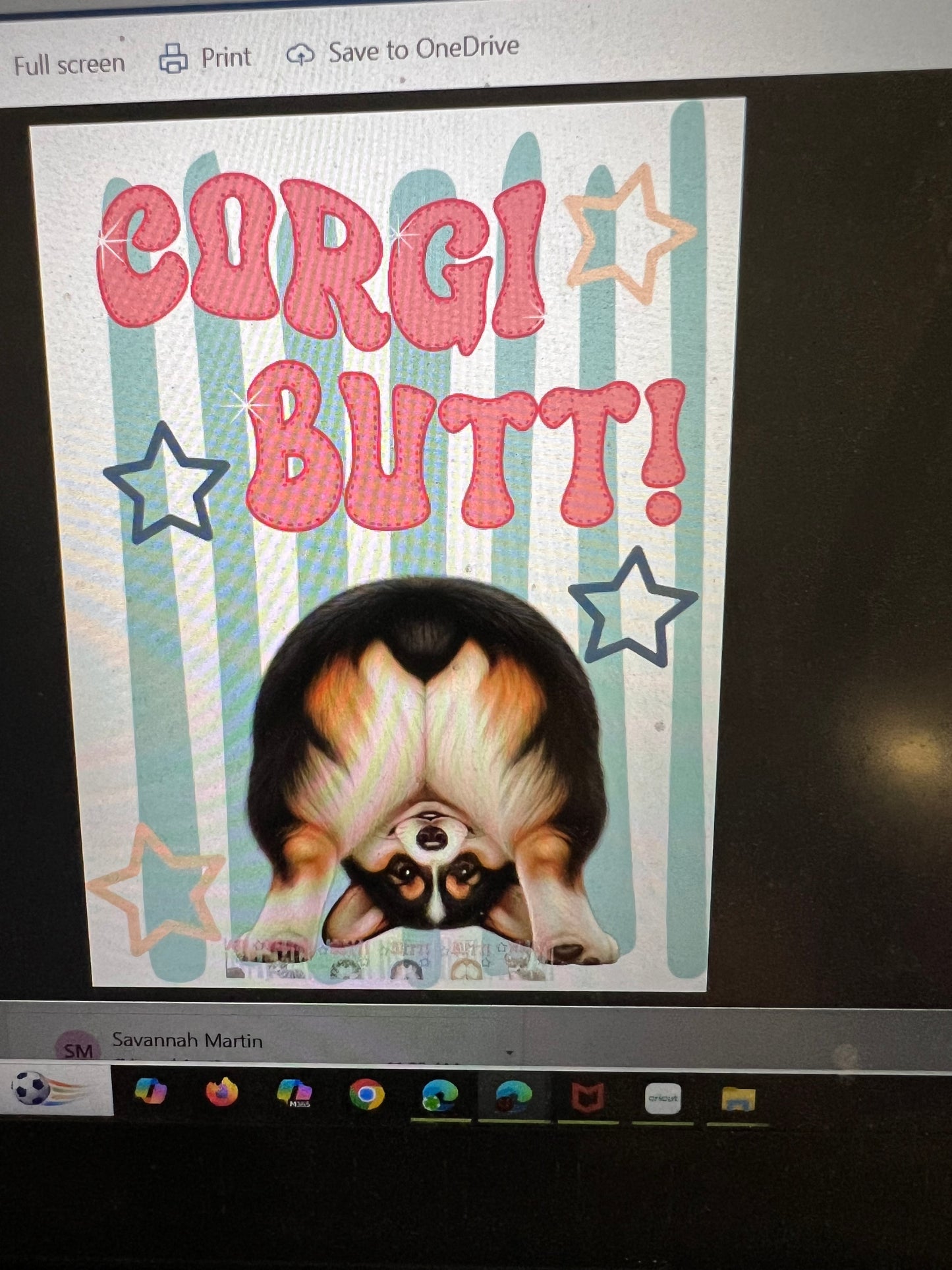 New DTF corgi