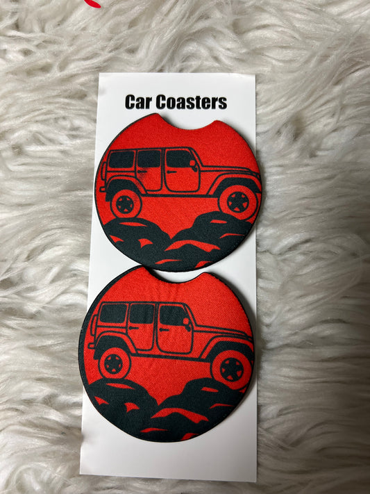car coasters Red