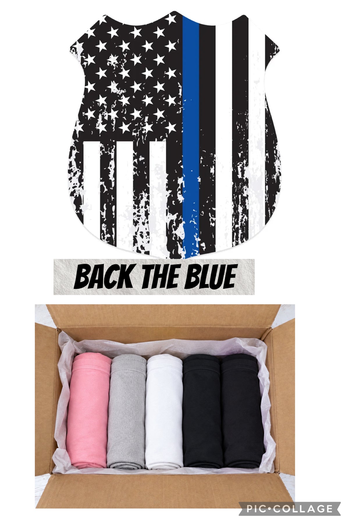 Mystery five T-shirts bundle back the blue