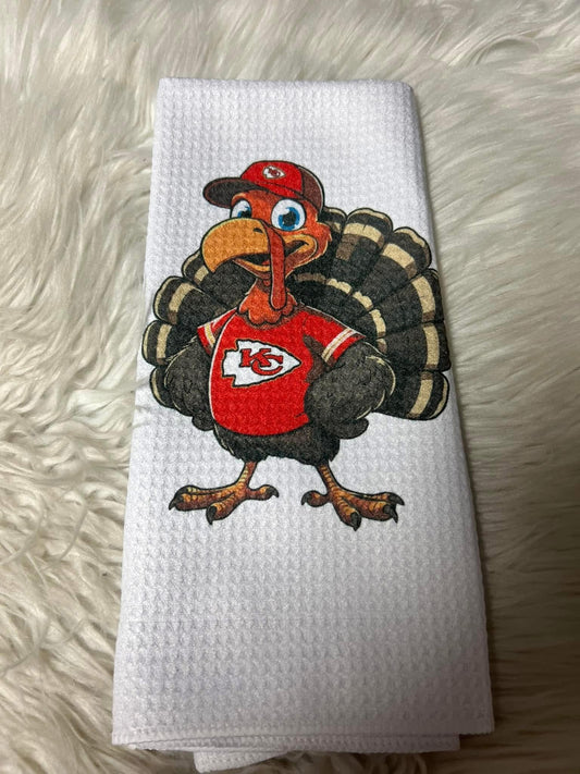 Decorative hand towel football