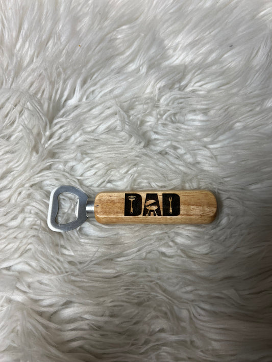 wooden bottle opener dad