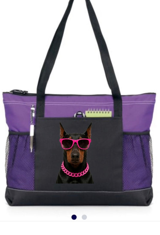 New tote bag doberman