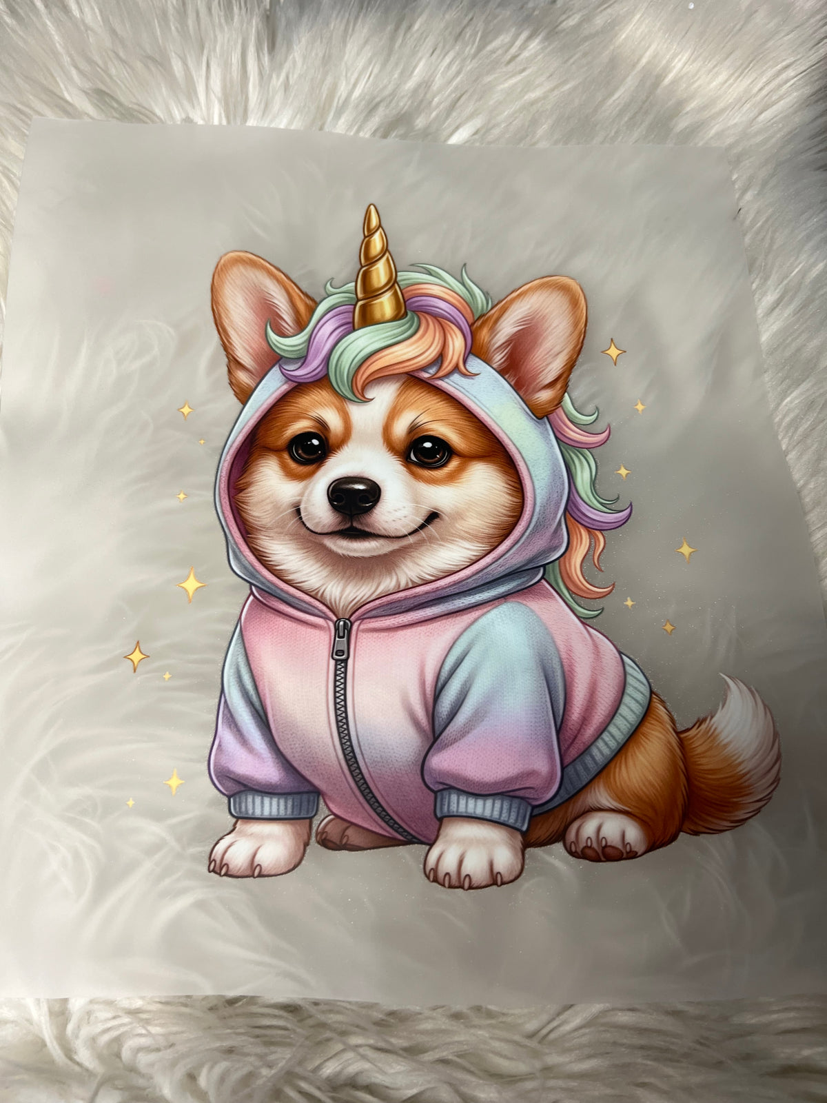 New DTF corgi