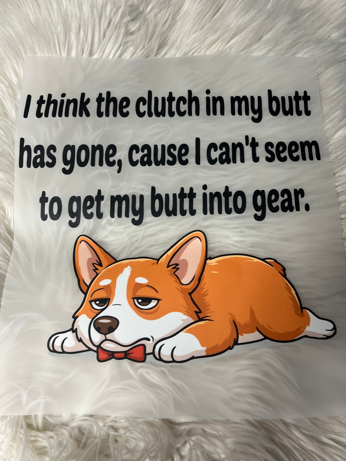 New DTF corgi