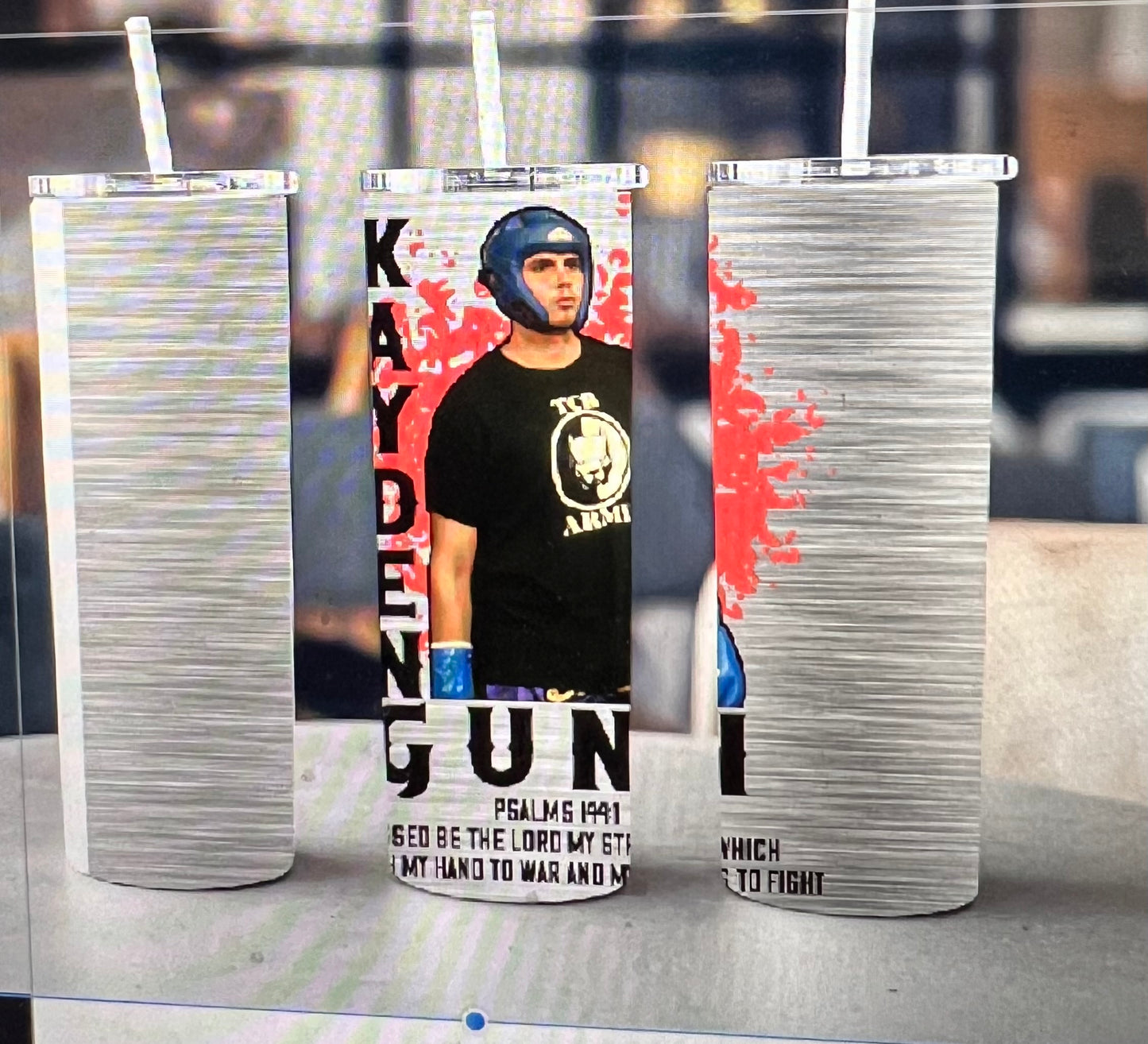 New 20 ounce stainless steel Tumblr with plastic straw