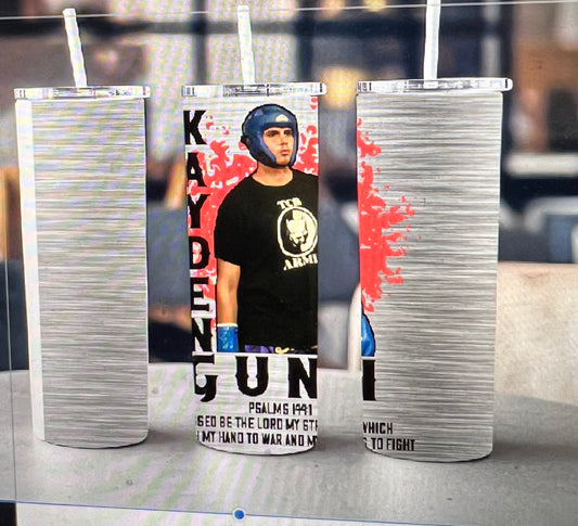 New 20 ounce stainless steel Tumblr with plastic straw