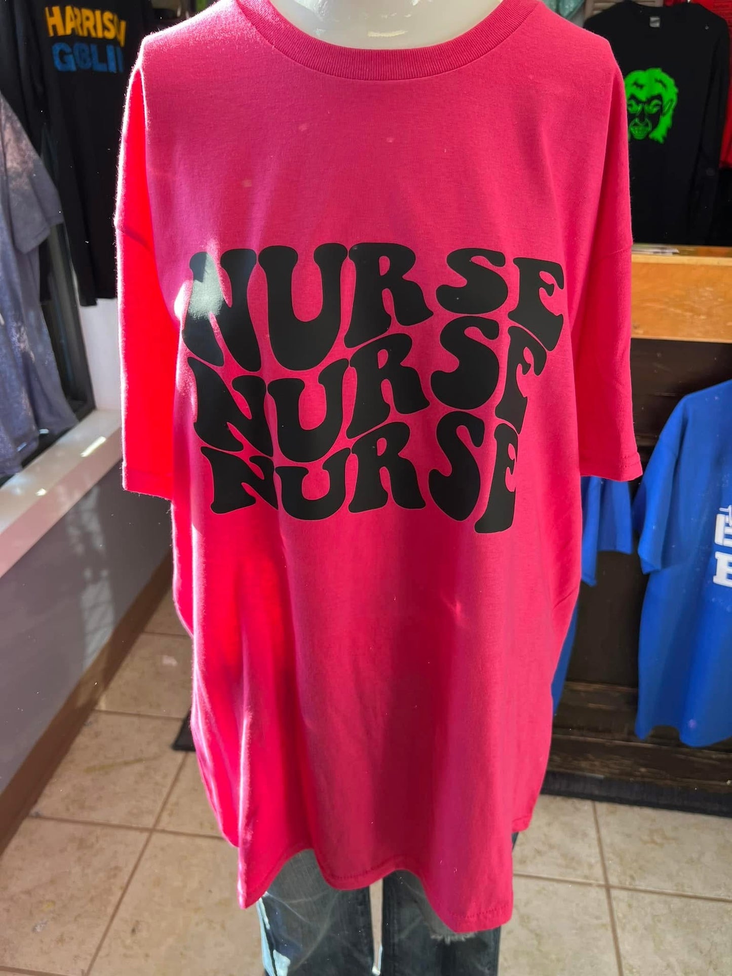 New unisex pink nurse