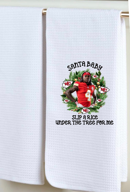 Decorative hand towel football