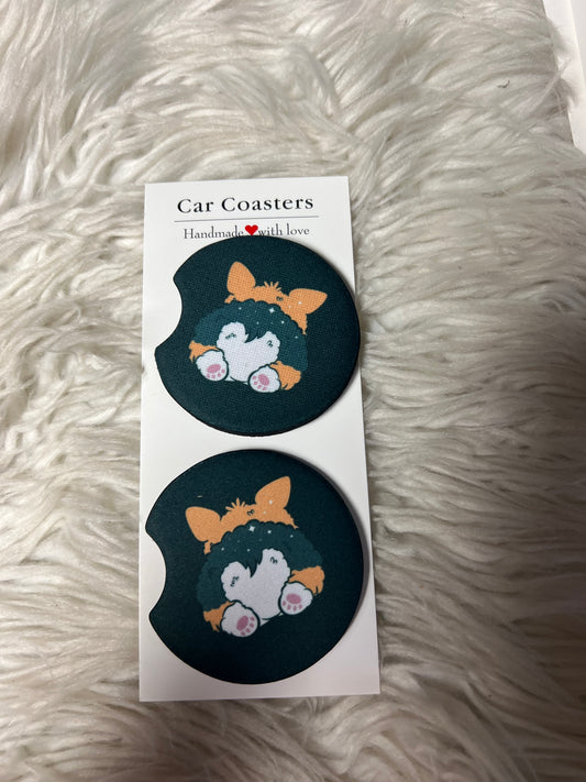car coasters corgi