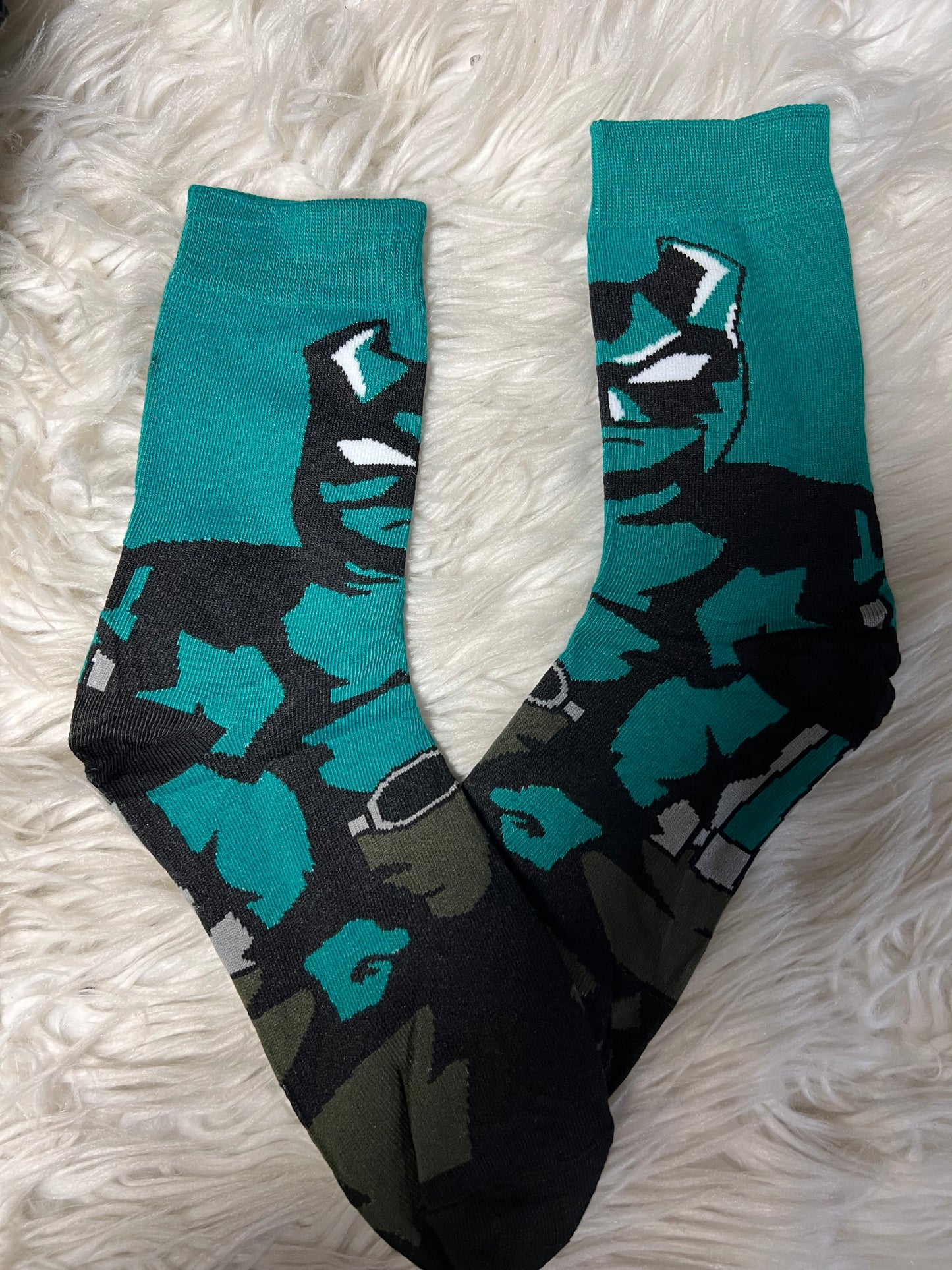 New adult one size graphic socks