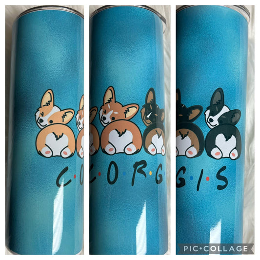 20 ounce Tumblr corgi