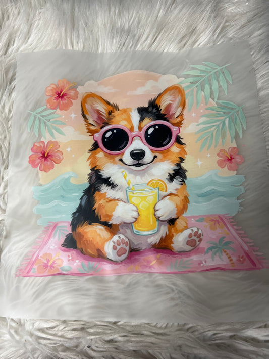 New DTF corgi