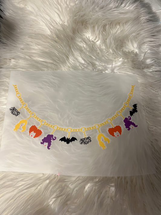 New DTF  necklace hp Halloween
