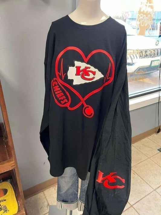 new unisex crewneck sweatshirt kc football