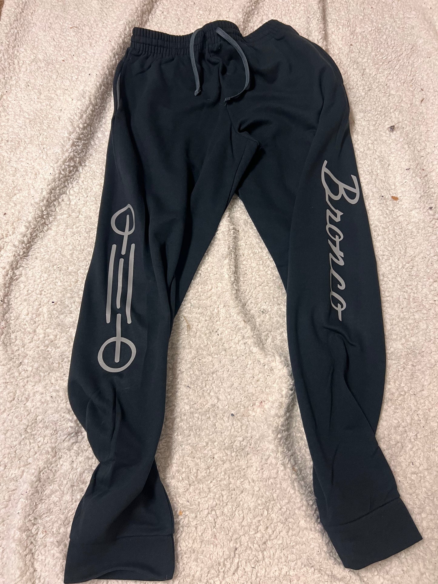 New unisex jerzees bottoms black with gray