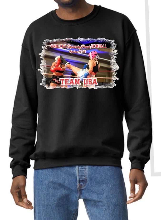 Annikka Kimball youth crewneck sweatshirt, Gilden