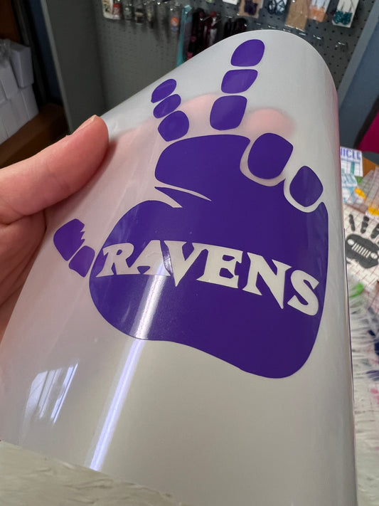 Vehicle wave car decals purple