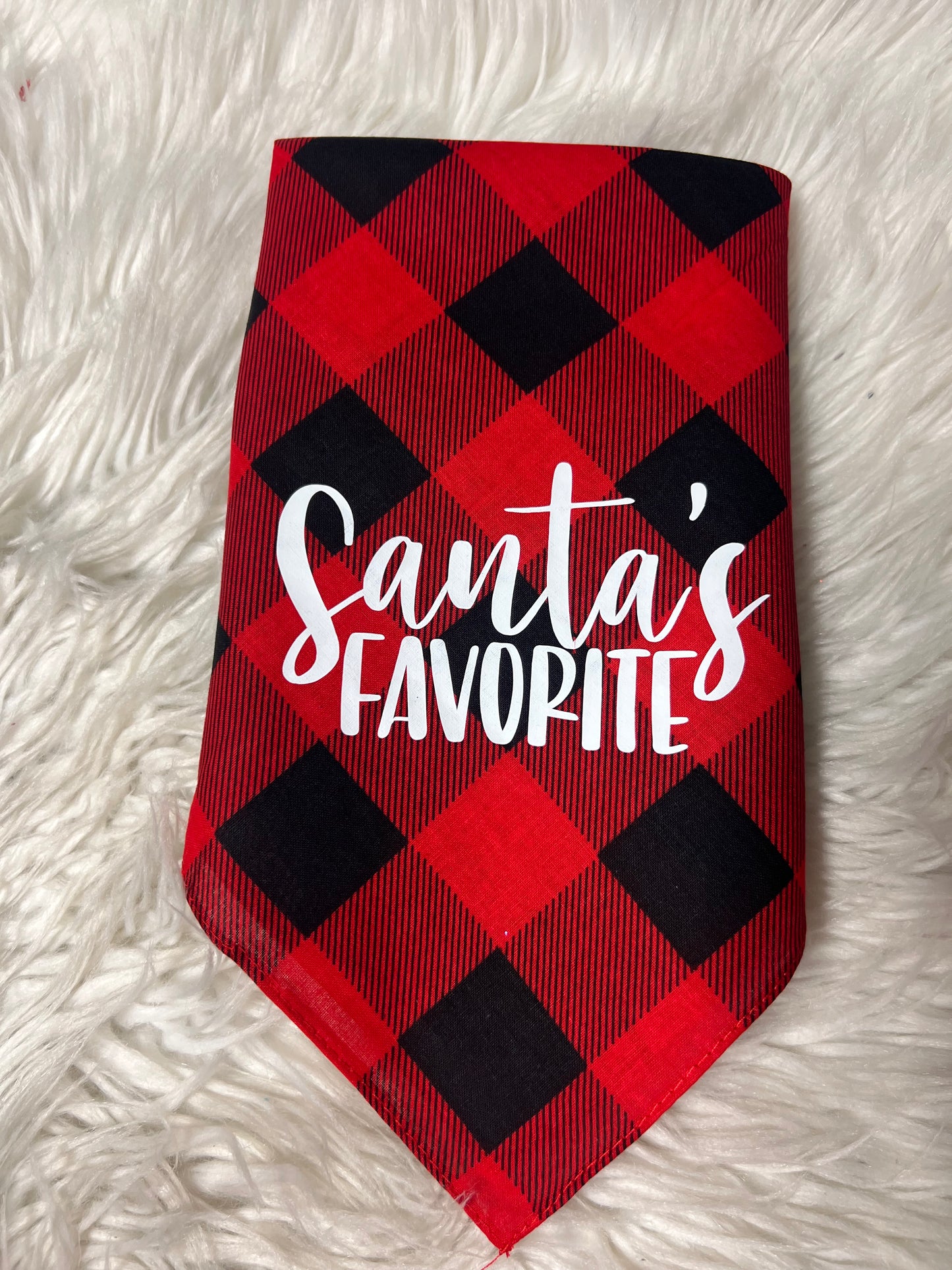 dog bandanna Santa’s favorite