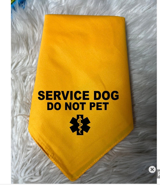 New dog bandanna service dog do not pet