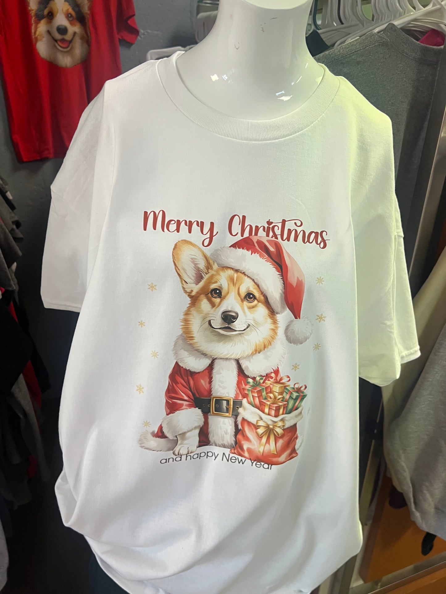 New unisex Christmas corgi
