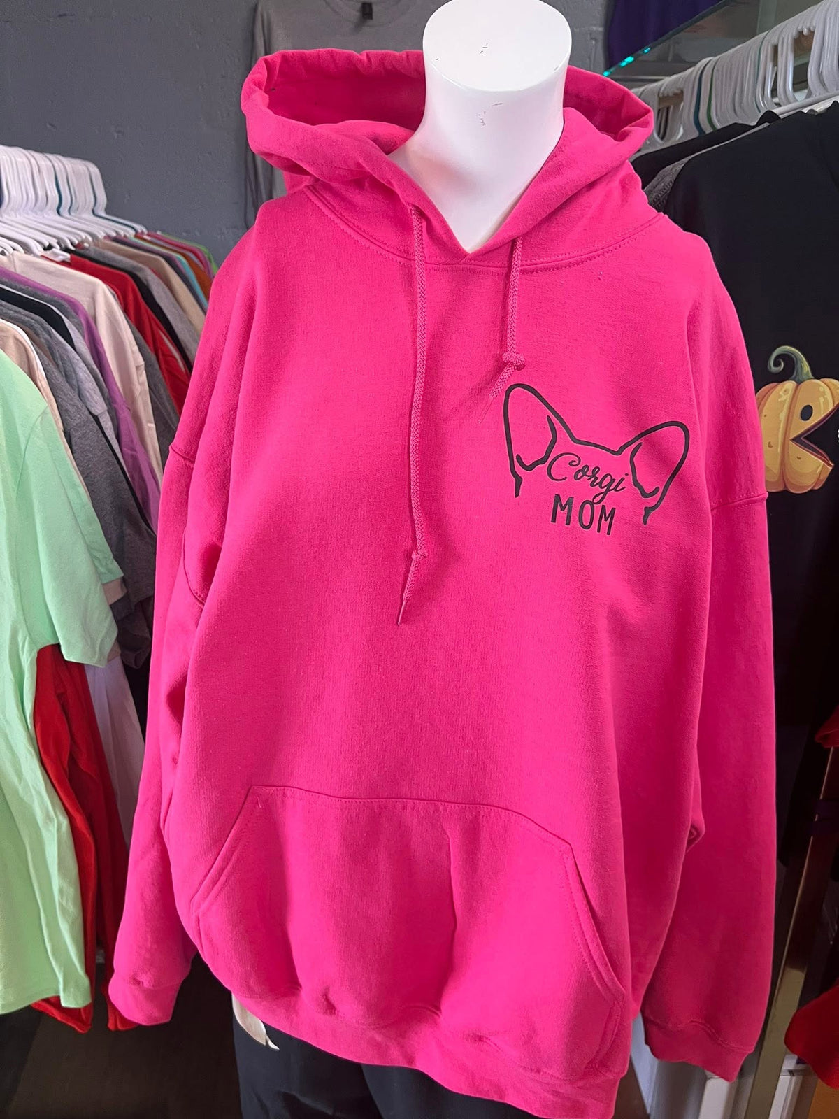 New unisex hot pink corgi