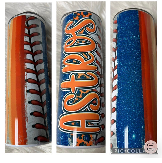 20 ounce metal Tumblr baseball