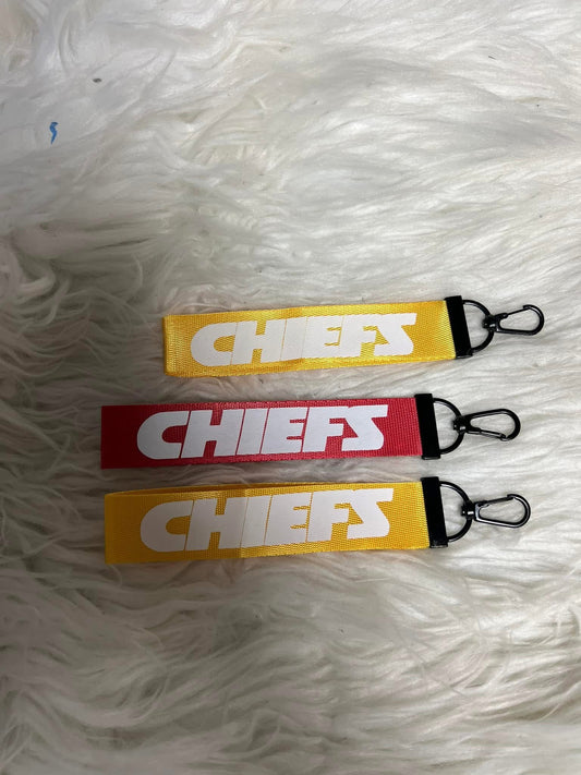 Keychain wristlet football