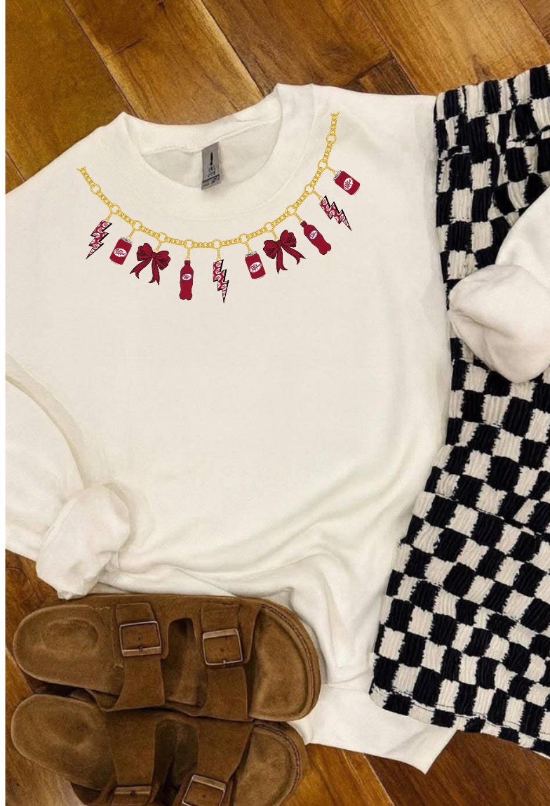 unisex top charm necklace soda