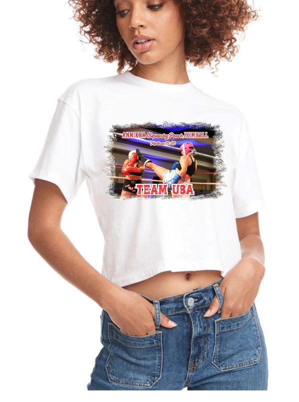 New TCB next level ladies crop top