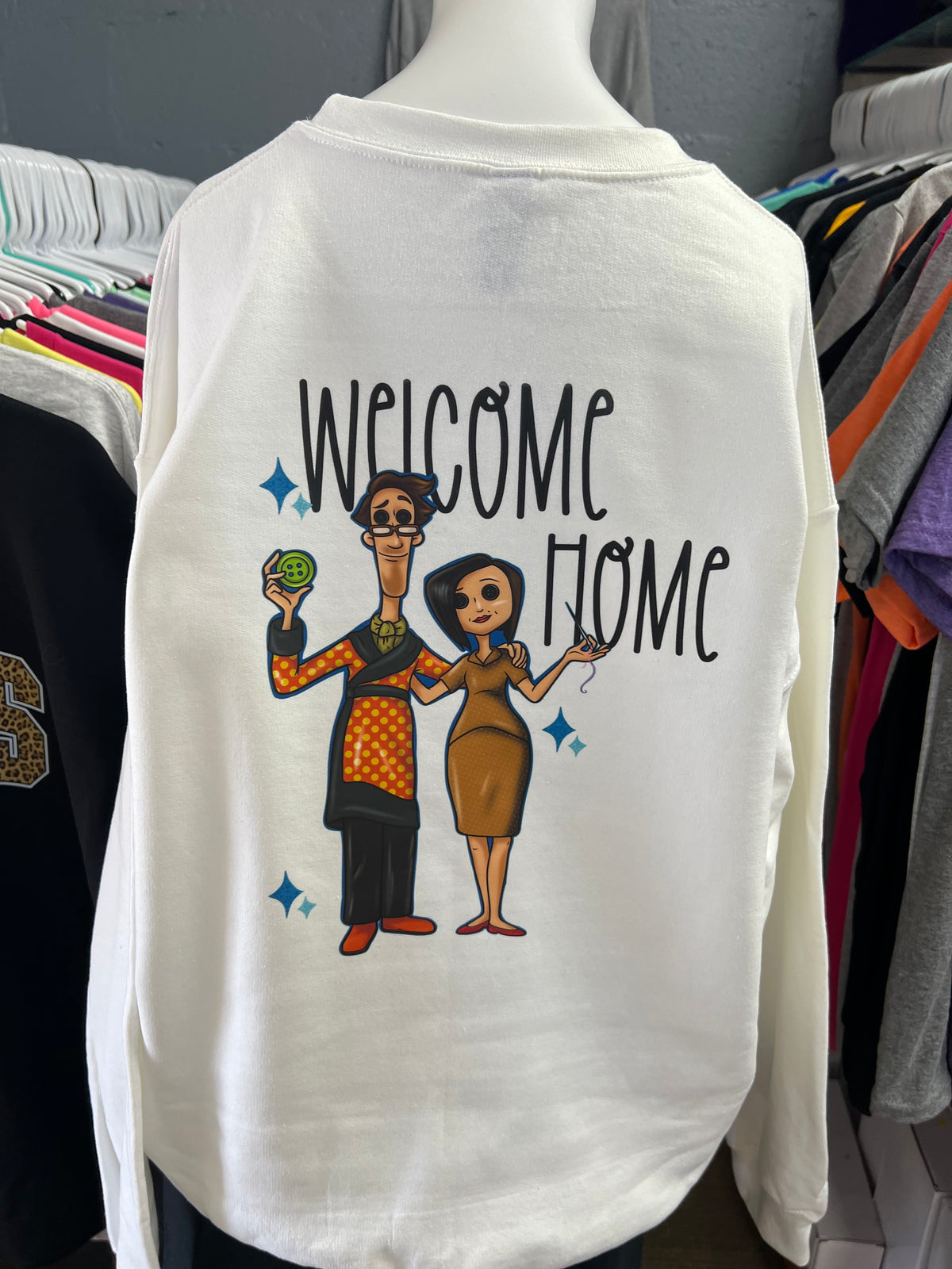unisex top front and back