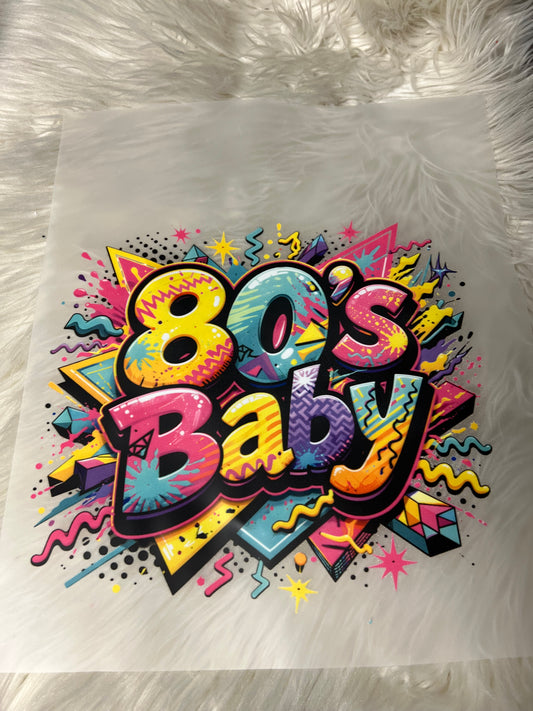 New  DTF 80s baby multicolored ￼