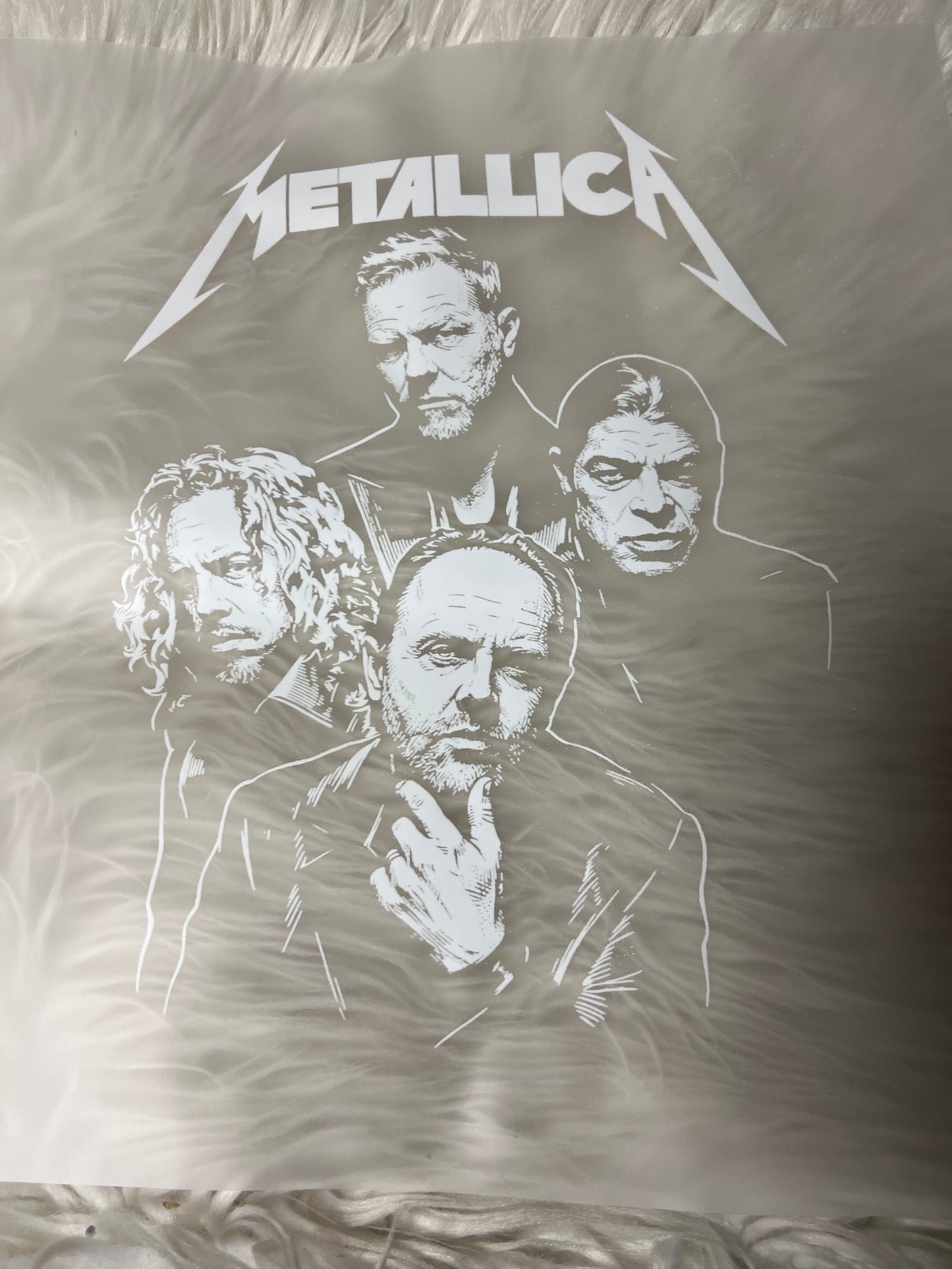 DTF rock blackout design