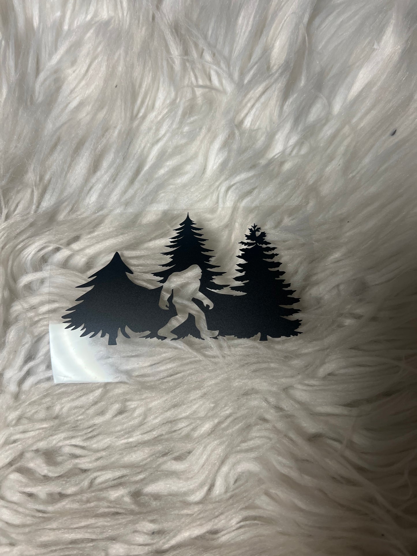 Sasquatch car decal