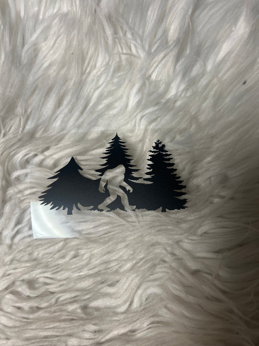 Sasquatch car decal