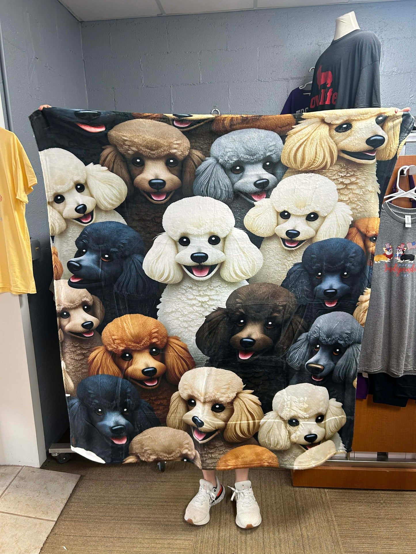 Brand new blanket 50“ x 60“ poodles/golden doodles ￼